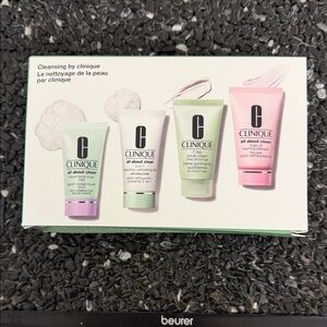 Cleansing by Clinique 4pc set - White, Green, Pink